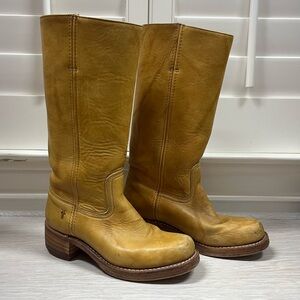 Frye campus 14L boots banana